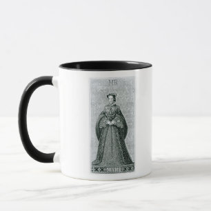 Taza Queen Mary I grabado por T.Brown