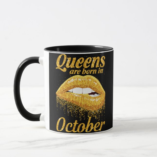 Taza Queens Nació En Octubre (Izquierda)