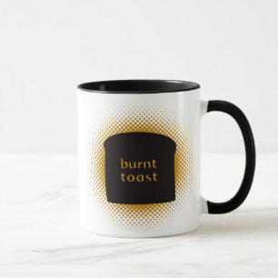 Taza quemada de la tostada