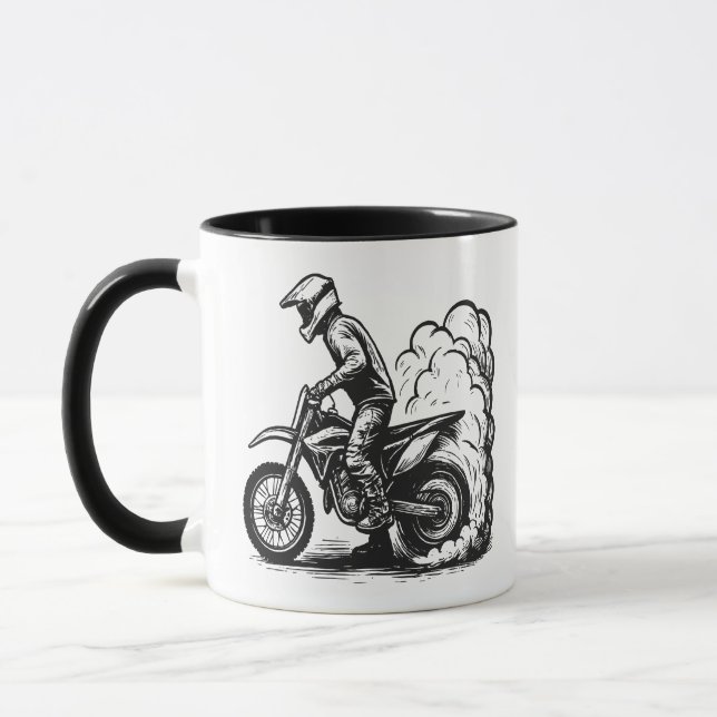 Taza Quemado de Moto de Cross (Izquierda)