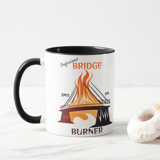 Taza Quemador de Puentes Profesional (Con donut)