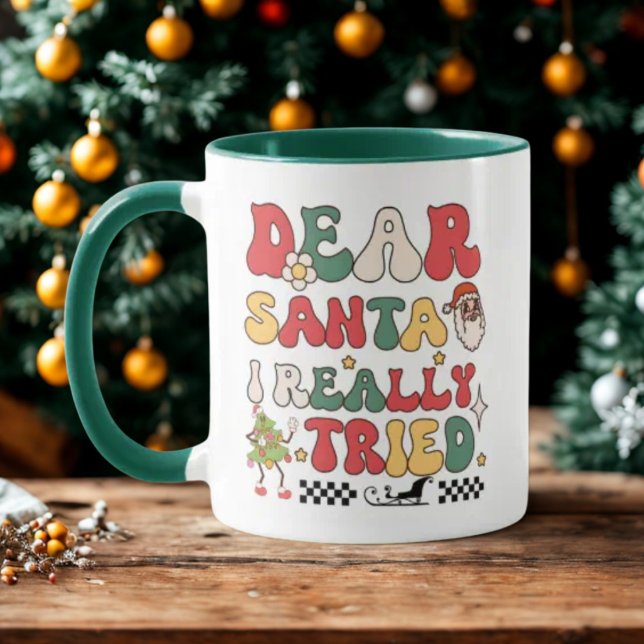 Taza Querido Papá Noel, de verdad probé a Navidades Gra (Subido por el creador)