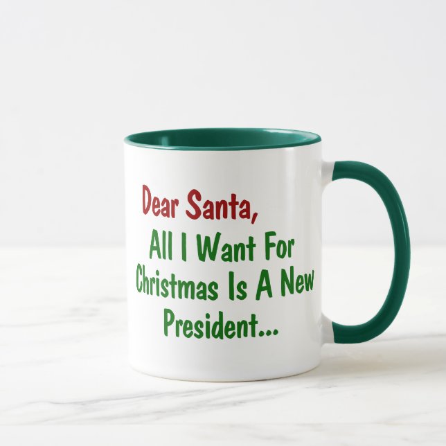 Taza Querido Papá Noel, todo lo que quiero para Navidad (Derecha)