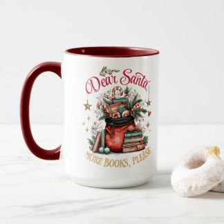 Taza Querido Santa, Más Libros Por Favor