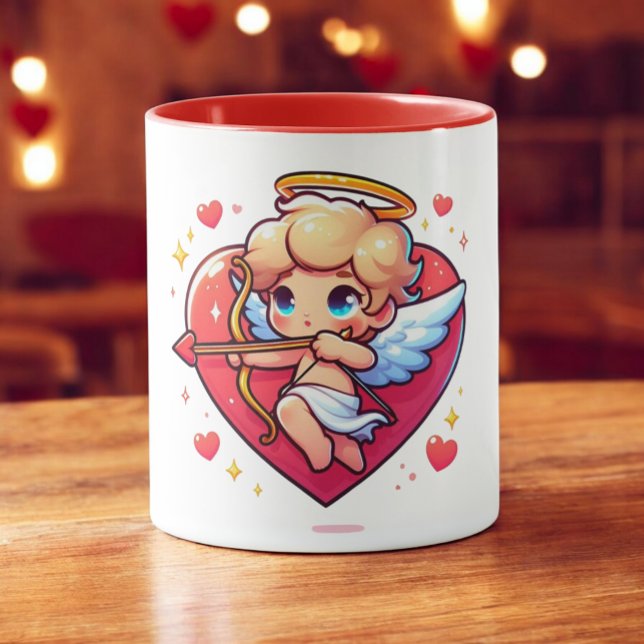 Taza Querubín adorable, el objetivo romántico de Cupido (Subido por el creador)