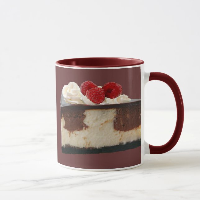 Taza Quesecake de frambuesa de chocolate (Derecha)