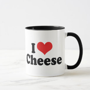 Taza Queso de Corazón - Amante de los Lácteos