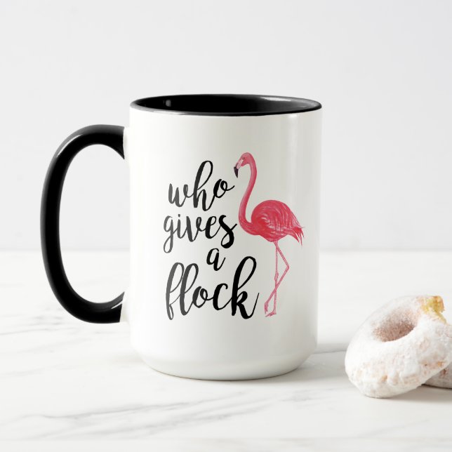 Taza Quién da un café de rebaño (Con donut)