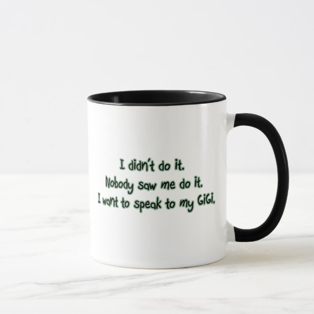 Taza Quiera hablar a GiGi (Derecha)
