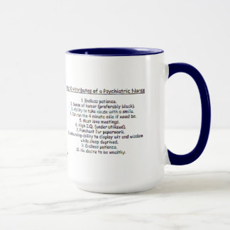 Taza Quiera ser un Psych. ¿Enfermera? - Cualidades del