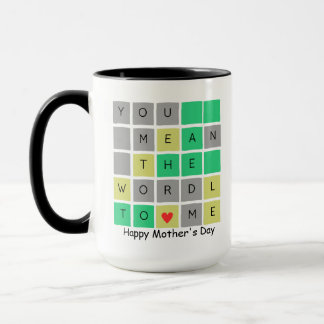 Taza ¿Quieres decir el mundo para mí?