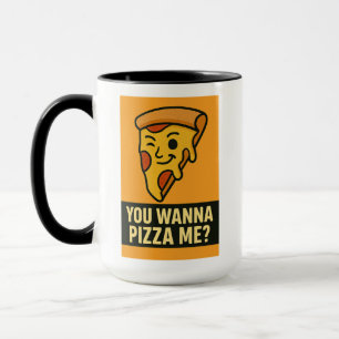 Taza ¿Quieres Pizza Me? - Trozo de Sass