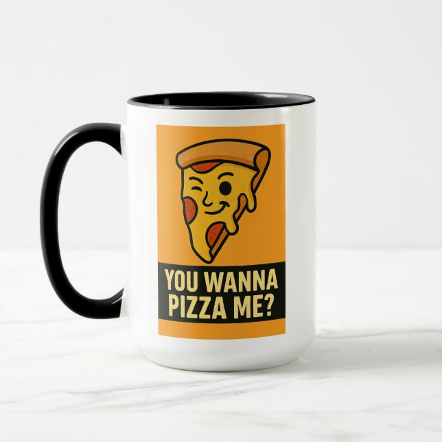 Taza ¿Quieres Pizza Me? - Trozo de Sass (Izquierda)