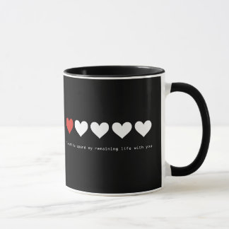 Taza Quiero pasar mi vida restante con usted