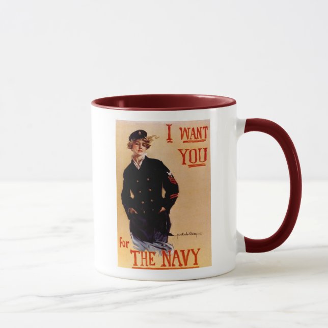 Taza Quiero Que Navy Mug (Derecha)
