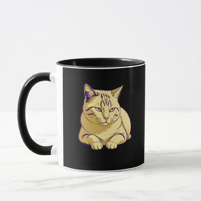 Taza Quiet Presence – Calm Resting Cat (Izquierda)