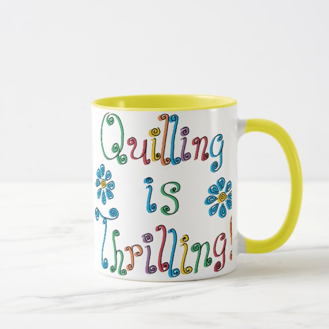 Taza Quilling está emocionando (Derecha)