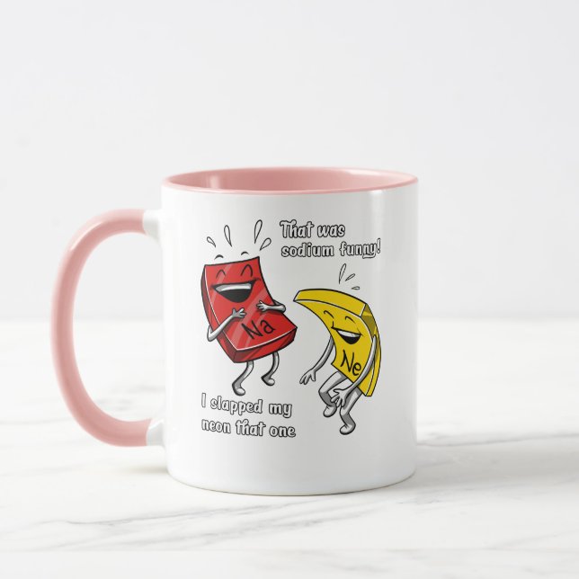 Taza Química Que Fue Un Chiste De Ciencia Gracioso De S (Izquierda)