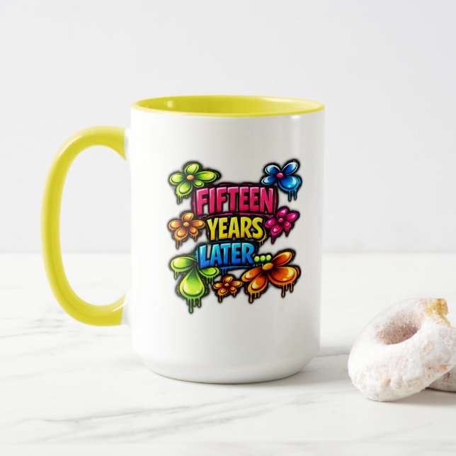 Taza Quince Años Después (Con donut)