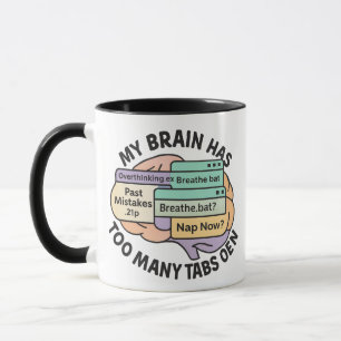 Taza Quirky Brain Mug   Gracioso regalo de ultrapensado