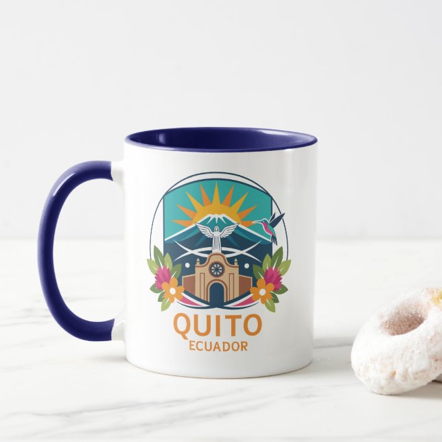 Taza Quito Ecuador South America (Con donut)
