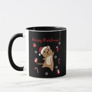 Taza Quokkas: Navidades de Quokka Nieve Animales De Inv