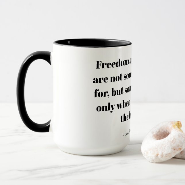 Taza Quotes about inner peace (Con donut)