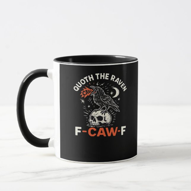 Taza Quoth Raven F-Caw-F (Izquierda)