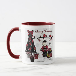 Taza RAB Rockabilly Cherry Navidades Santa Gifts Mug