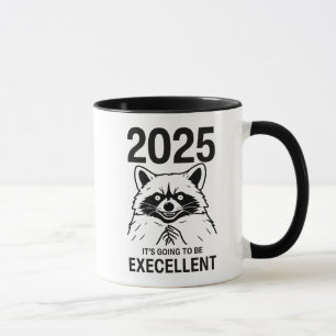 Taza Raccoon Año Nuevo 2025 va a ser excelente