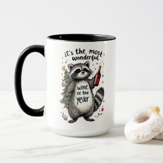 Taza Raccoon del Año el vino más maravilloso