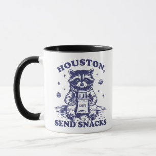 Taza Raccoon Houston humorístico divertido