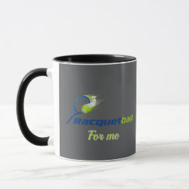 Taza Racket Ball Logo Mug – Sporty Energy Cup