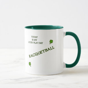 Taza Racquetball del día del juego