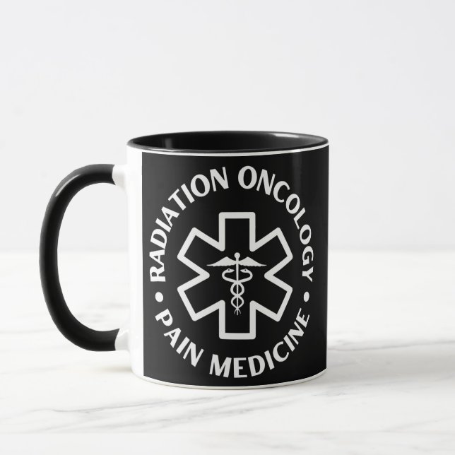 Taza Radiación oncología Dolor Médica Enfermera (Izquierda)