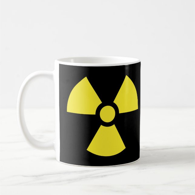 Taza radiactiva del símbolo (Izquierda)