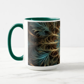 Taza Radiant Fractal Flower