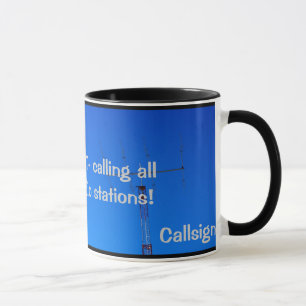 Taza Radio Amateur QST y Callsign Mug