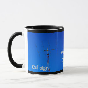 Taza Radio Amateur QTH y Callsign Mug