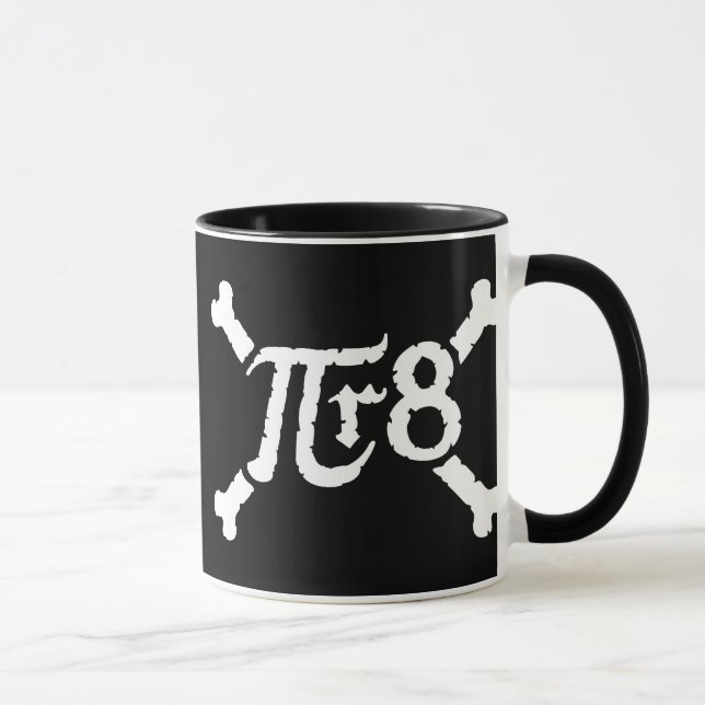 Taza Radio del pi x al 8vo poder = pirata (Derecha)