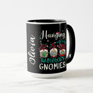 Taza Radiología Gnomies Navidad