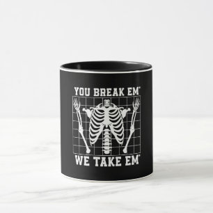 Taza Radiólogo Que Se Rompe Em Tomamos Em Radiology Xra