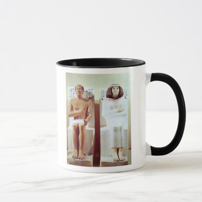 Taza Rahotep y su esposa, Nofret (Derecha)