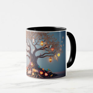 Taza Raíces de confort: Mug del árbol de la vida en ven