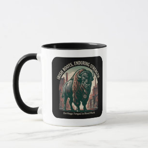 Taza Raíces Irlandesas Fuerza Duradera Bisonte