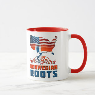 Taza Raíces noruegas americanas