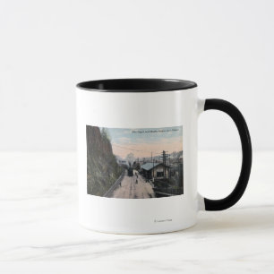 Taza Railroad Depot y Bluffs City, OR