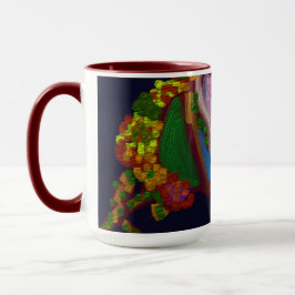 Taza Rainbow Colored Floral