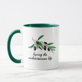 Taza Rama de los olivos: Viviendo la vida mediterránea