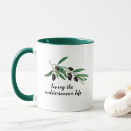 Taza Rama de los olivos: Viviendo la vida mediterránea